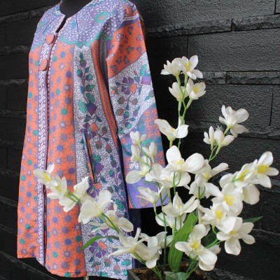Terlaris  Serut Genes Jelita Tunik Tunik Batik Modern Wanita