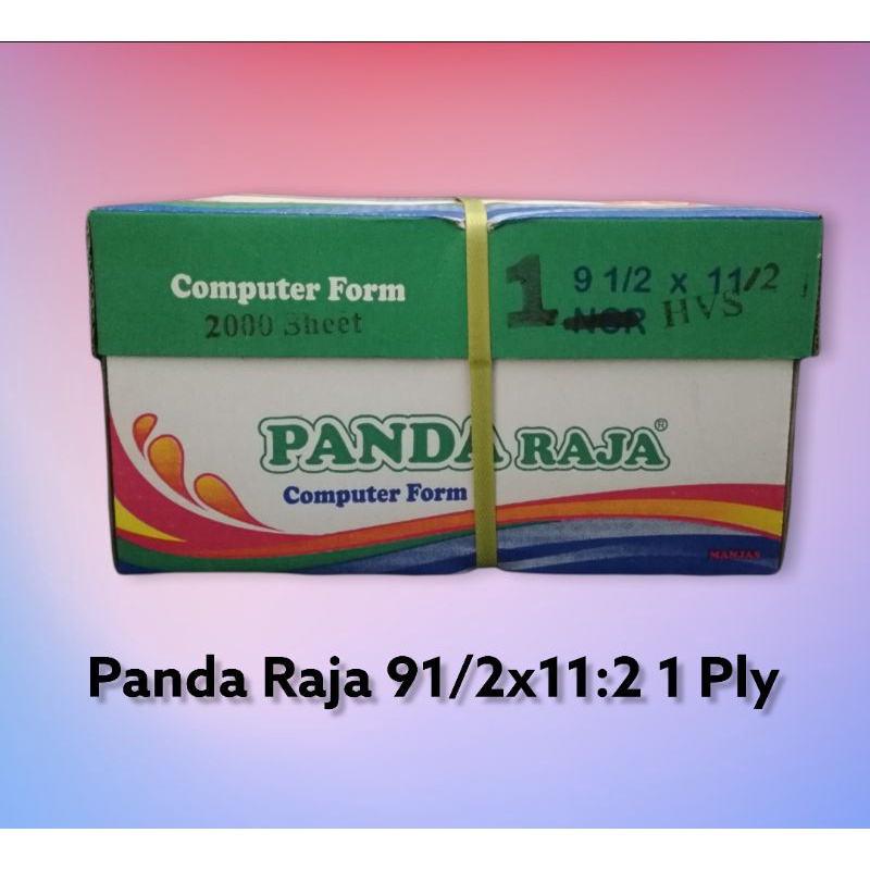 

PANDA RAJA kertas Continious form 91/2x11:2 1 Ply Hvs