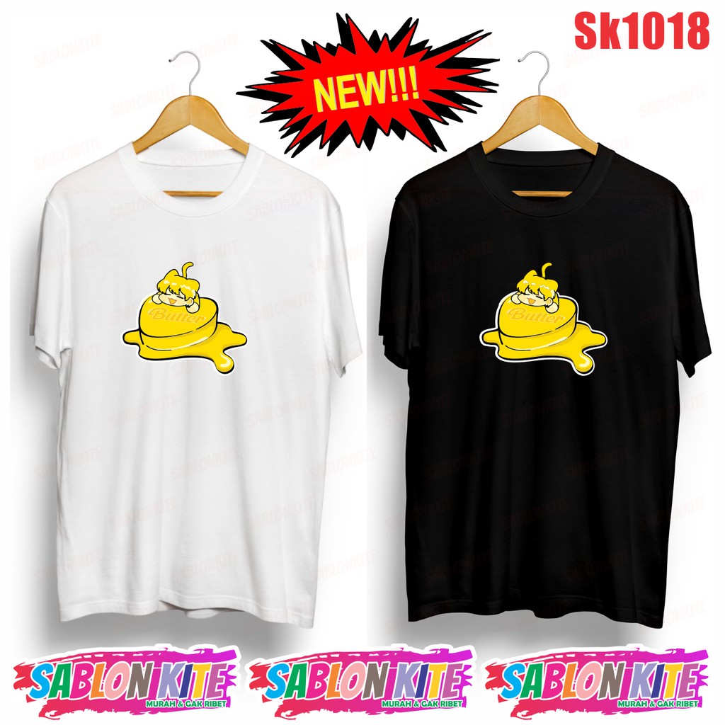 MURAH!!! KAOS KPOP SUGA BUTTER SK1018 ADA 8 WARNA UNISEX COMBED 30S