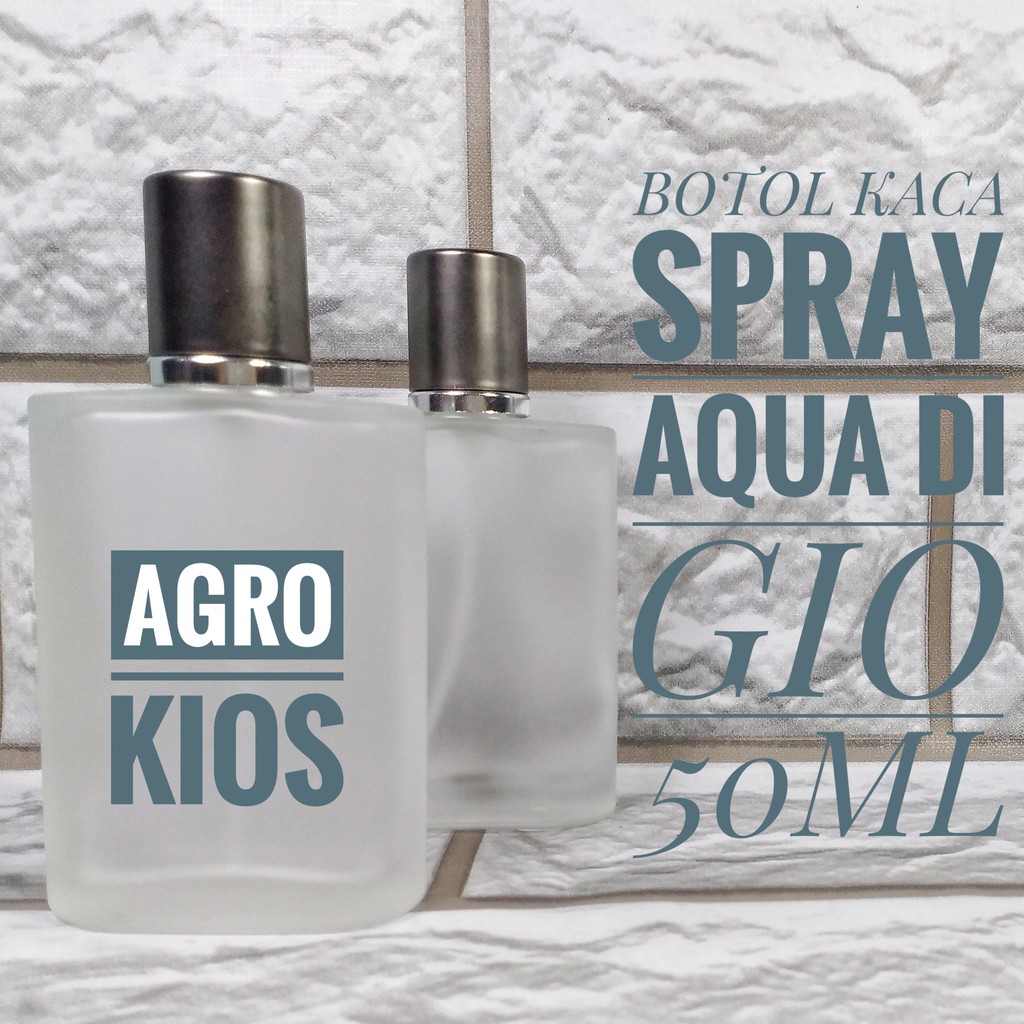 BOTOL KACA SPRAY AQUA DI GIO / BOTOL PARFUM 50ml