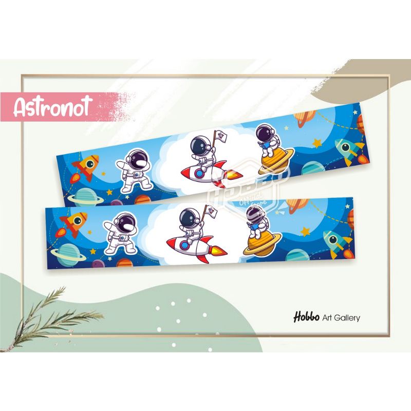 

Isi 10 pcs - Ready Stock - Label Plastik Snack Ultah - Astronot Ready Stok