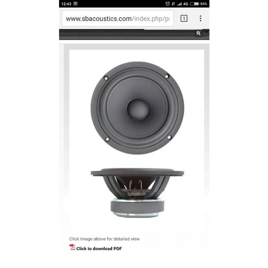 Speaker Midbass Sb Acoustics Sb17Nrx Sb 17Nrx