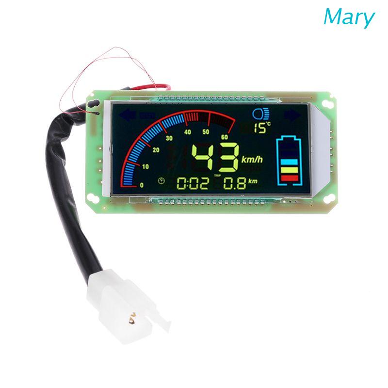 Mary Speedometer Motor Layar Warna 0.3W-0.9W 48V 60V 72V