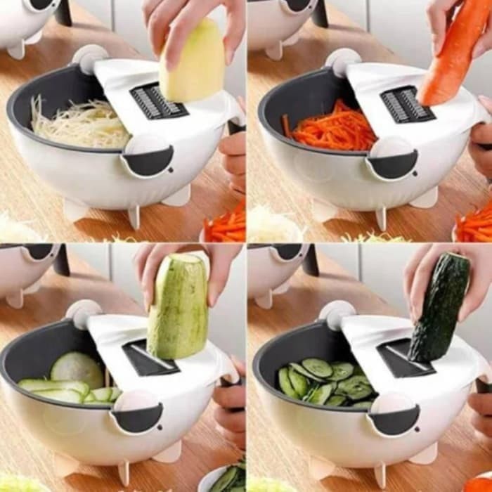 Wet Basket Vegetable Cutter Nicer Dicer Pemotong Buah Sayur All In One