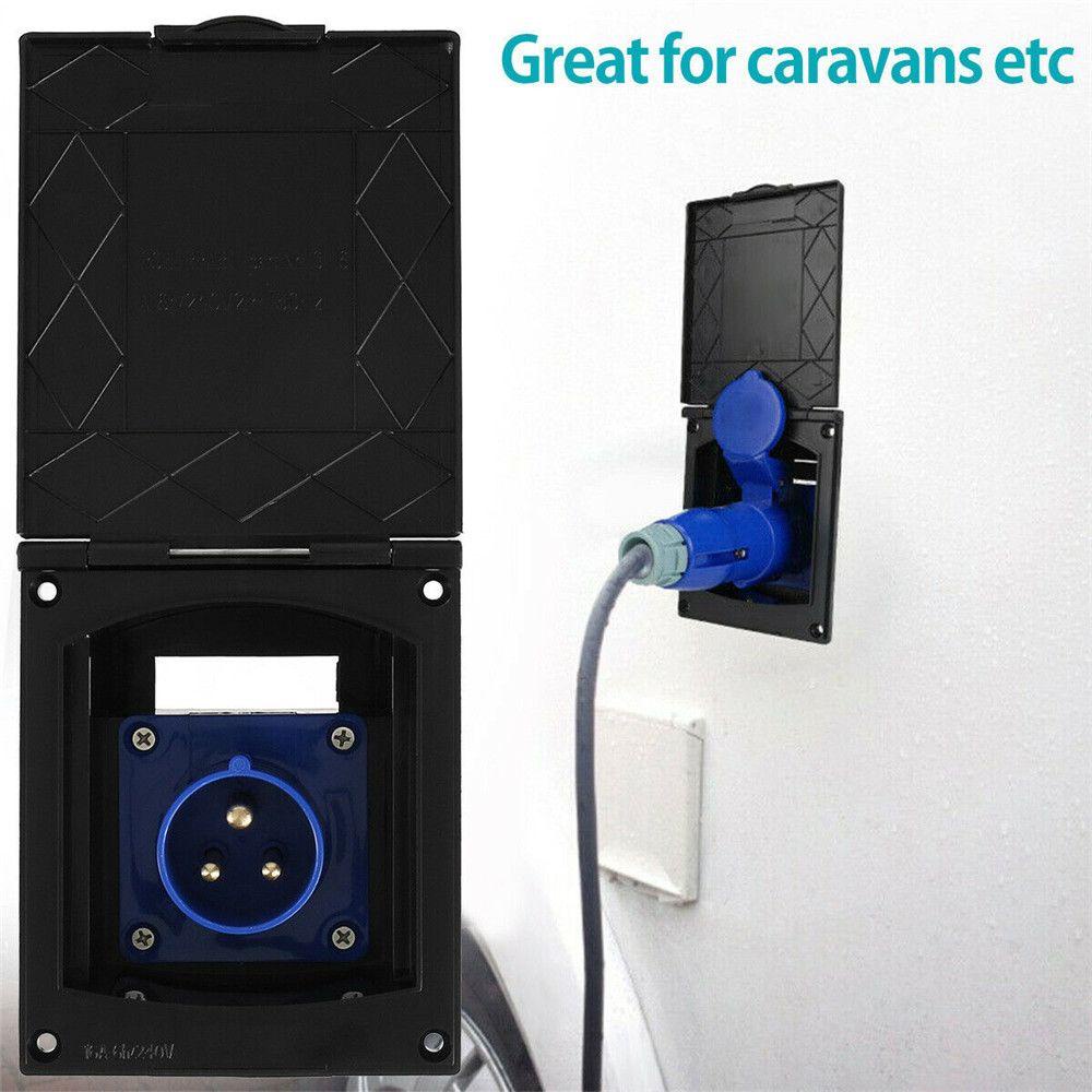 Preva Induk Hook Up Socket Soket Pengganti Inlet Caravan Motorhome High Quality