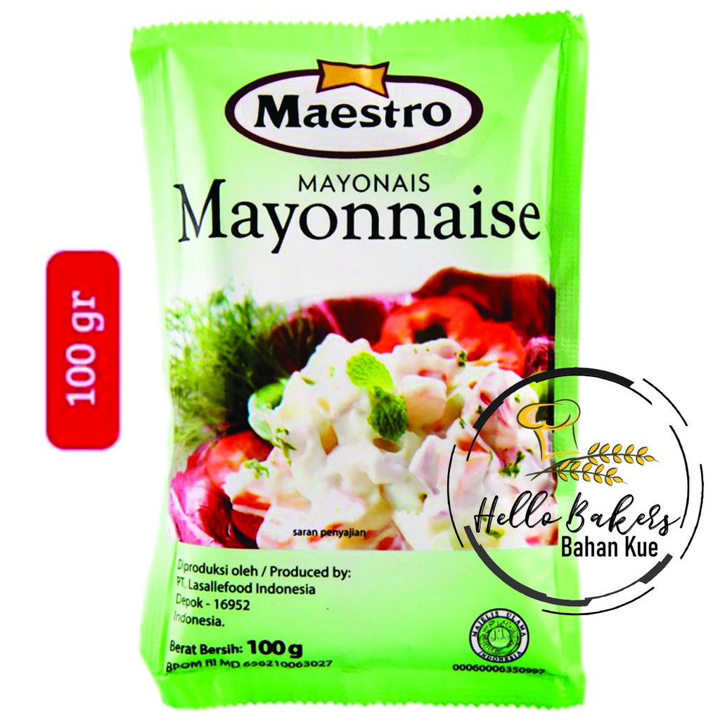 

MAYONAIS MAESTRO 100 GR / MAYONAIS / MAYO / SALAD DRESSING