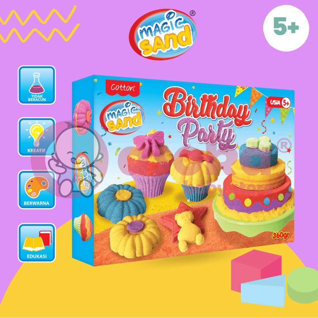Magic Sand Birthday Party Mainan Anak Mainan Pasir Kinetik ASOKA