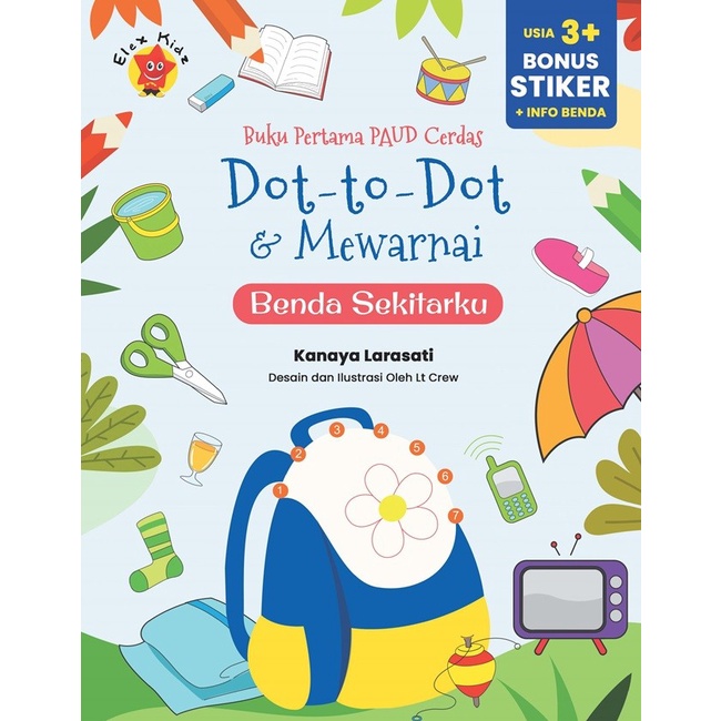 

READY STOCK BUKU PERTAMA PAUD CERDAS DOT TO DOT & MEWARNAI BENDA SEKITAR BR216