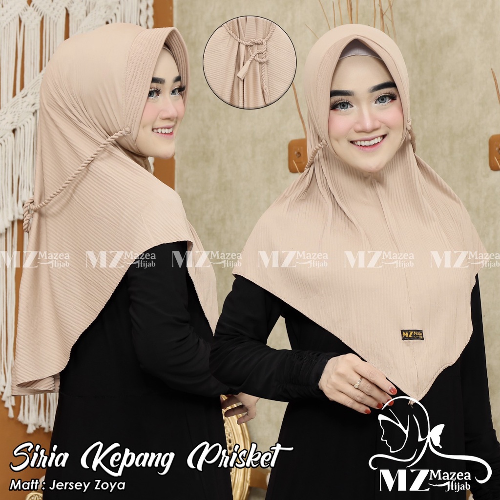 Hijab Bergo Plisket Pet Tali Kepang/ Ukuran Standar L/ Bahan Jersey Premium/ Kerudung Bergo