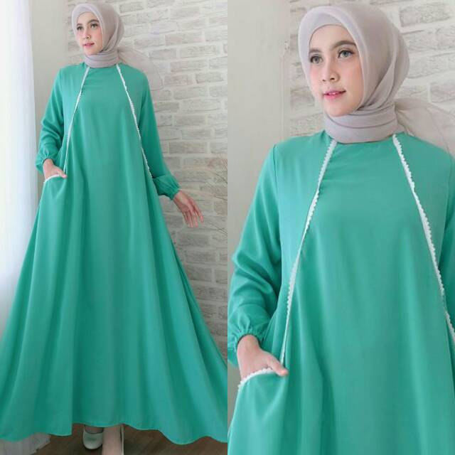 gamis Maxi dress carlen syarii [real pic]