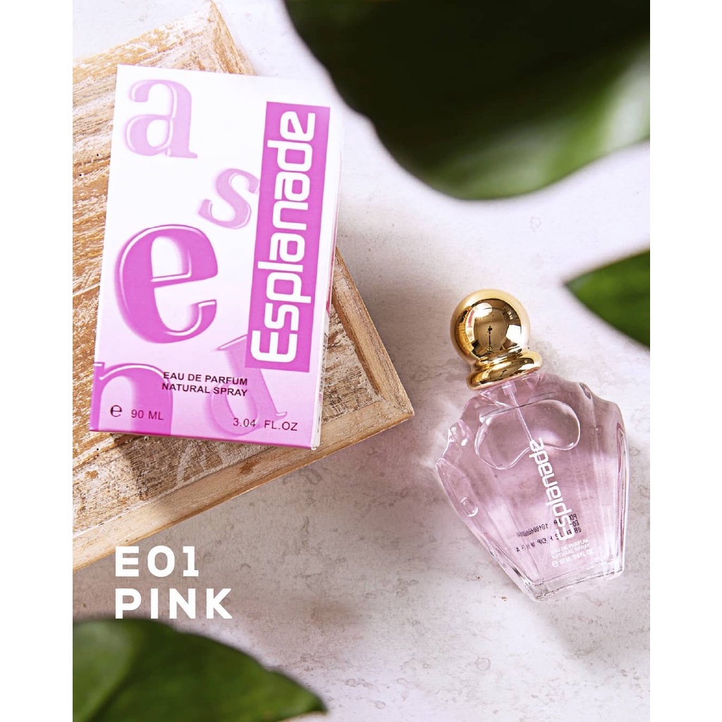 Esplanade Alphabet Eau De Parfum Wanita Pink And Blue Natural Spray 90 ml