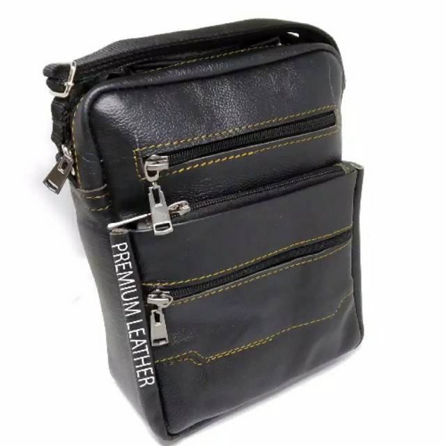 Tas Selempang Pria - Kulit Asli Full UP (Garut Sukaregang)