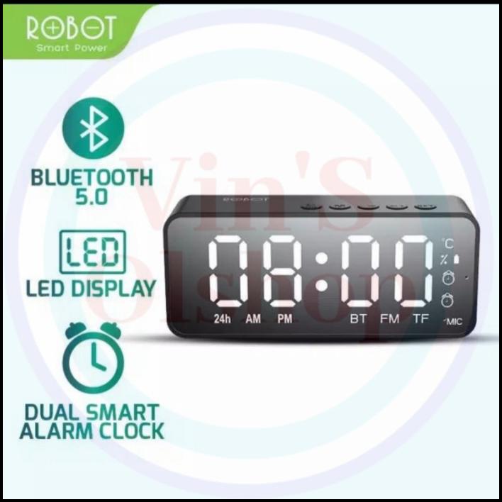 Speaker Bluetooth Robot Rb150 / Jam Digital Speaker Bluetooth Resmi
