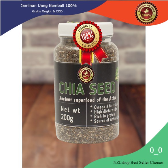 

Organic Black Chia Seed 200 gr Chiaseed Chiajoy Original