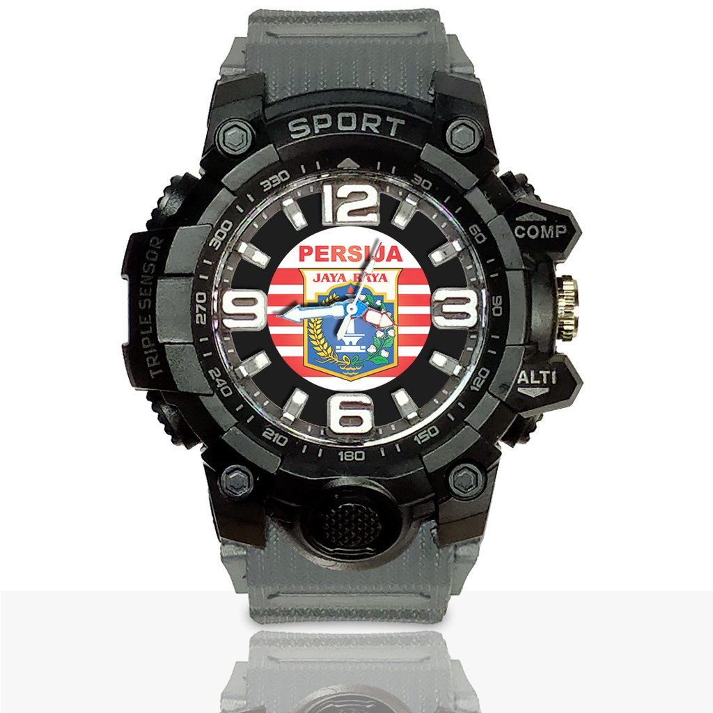 Jam Tangan Custom PERSIJA Ruber- Water Resistant