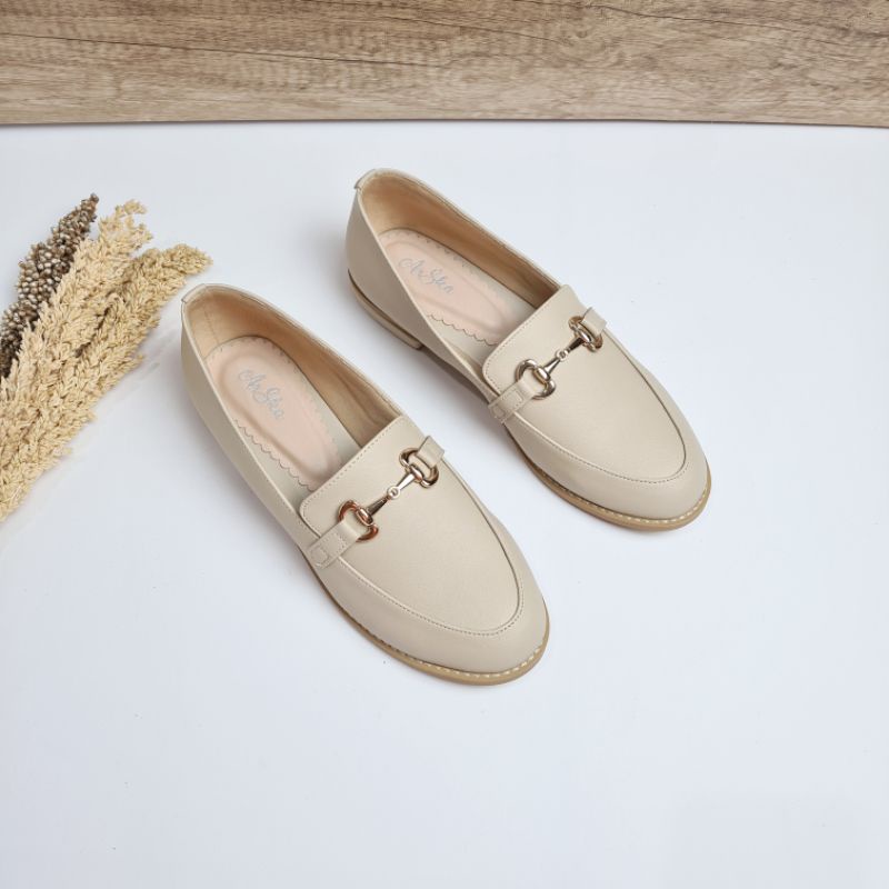 Arskaprojects  sepatu fashion wanita murah flatshoes terbaru lora creamy