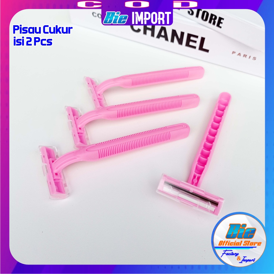 2 Pcs Pisau Cukur Bulu Pink Impor Best Seller