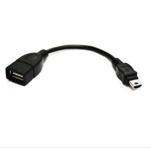 Universal Kabel OTG 5 Pin To Female USB - Hitam