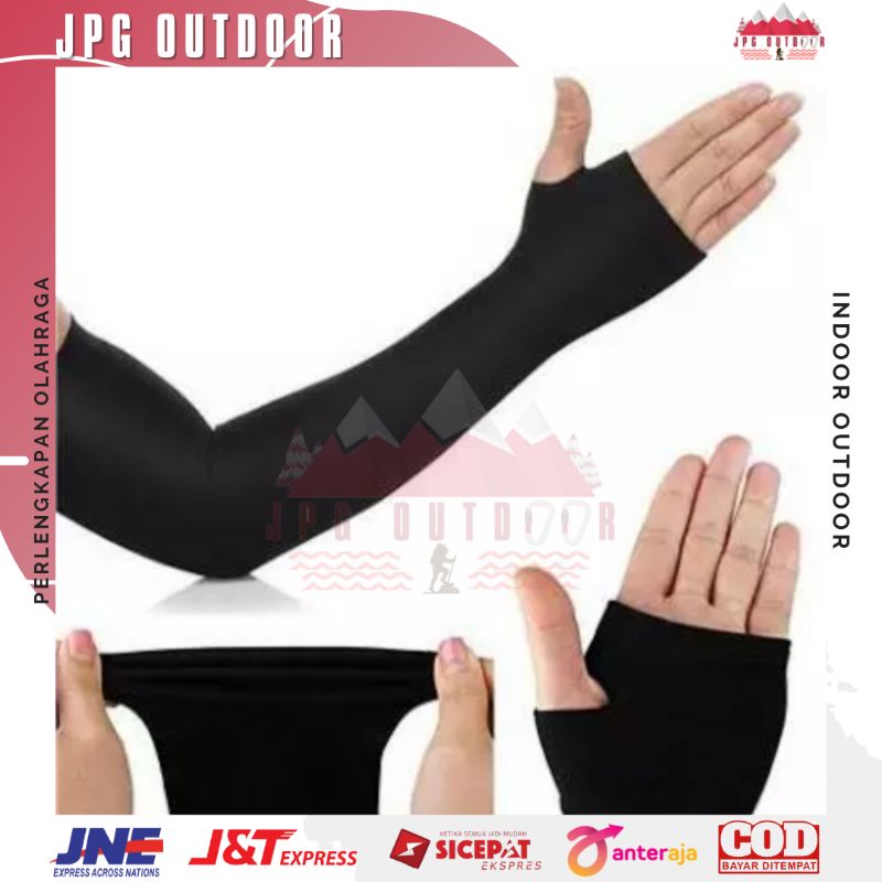 Manset Lengan Panjang Arm Sleeve Cool Max - Manset Dingin Olahraga Outdoor Sepeda Multifungsi