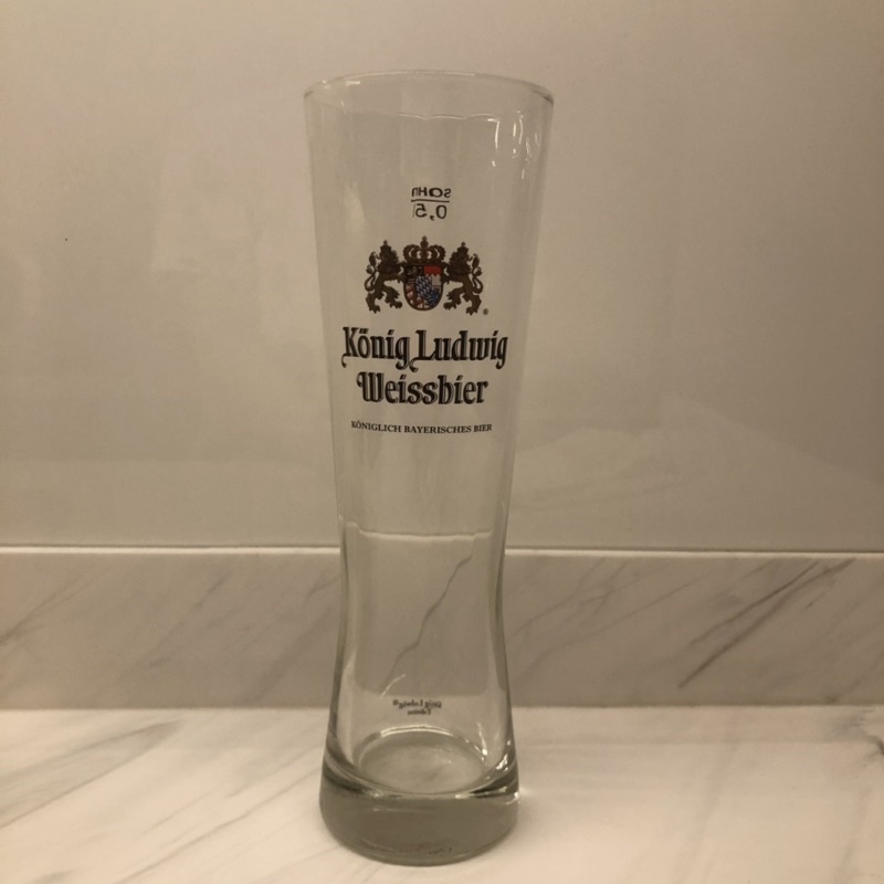 Tall Beer Glass 500ml 0.5L beer mug gelas bir tinggi Koenig Ludwig Weissbier