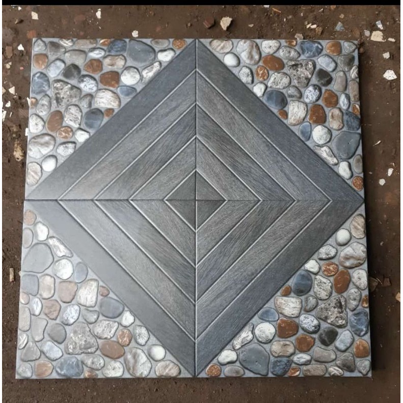 Jual Keramik Lantai Carport CHAPSTONE GREY 40x40 Mulia KWP permukaan ... - 326333812e5271cDb4e65D77060e55ec