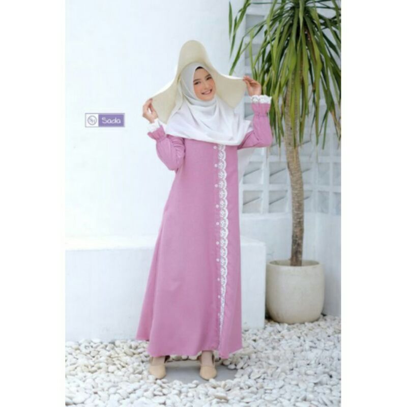 DRESS RAYNA / GAMIS RAYNA SIZE S-XXL ORI SADA HIJAB