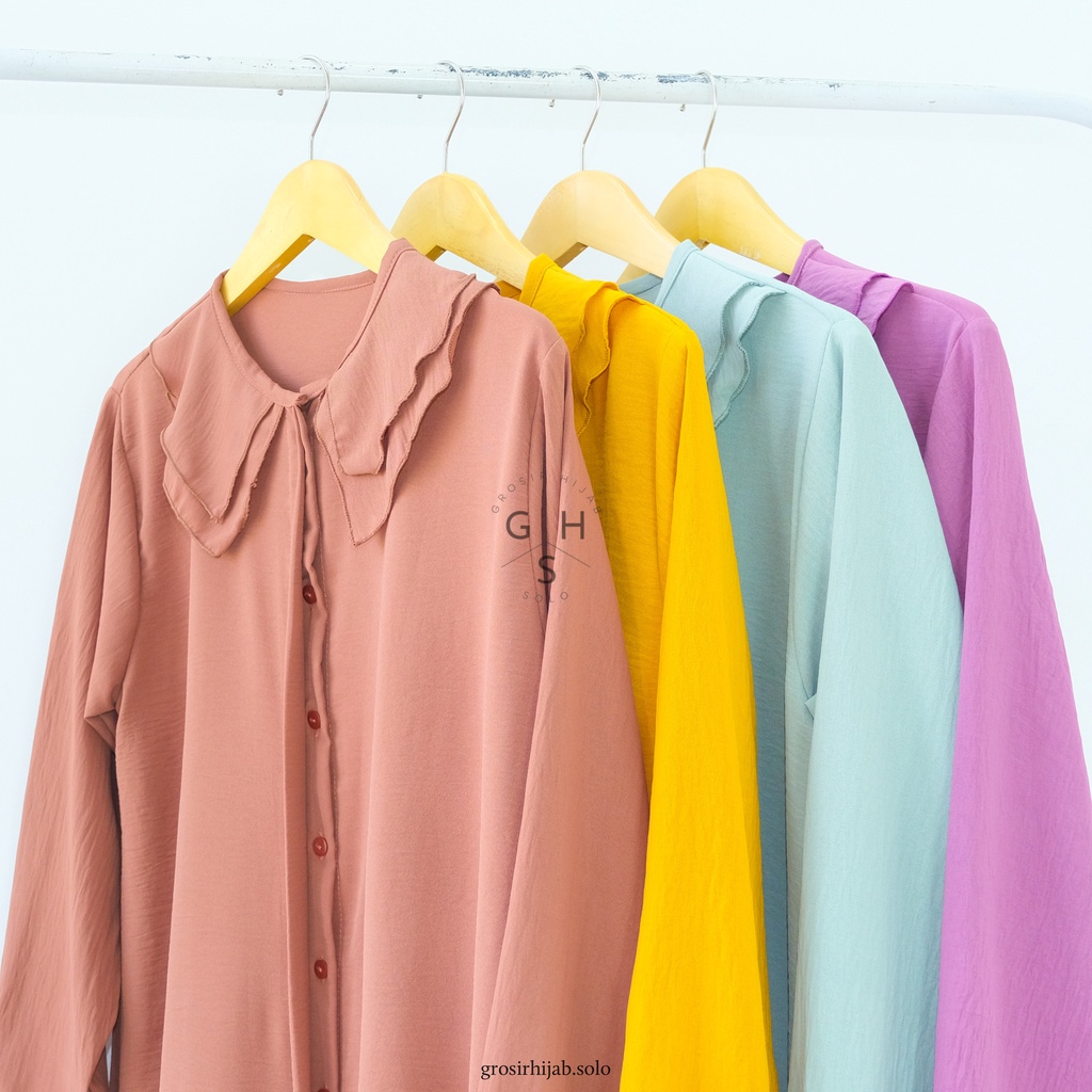 (DBY) TUNIK RITIKA BLOUSE OVERSIZE ATASAN WANITA AIRFLOW CRINCLE