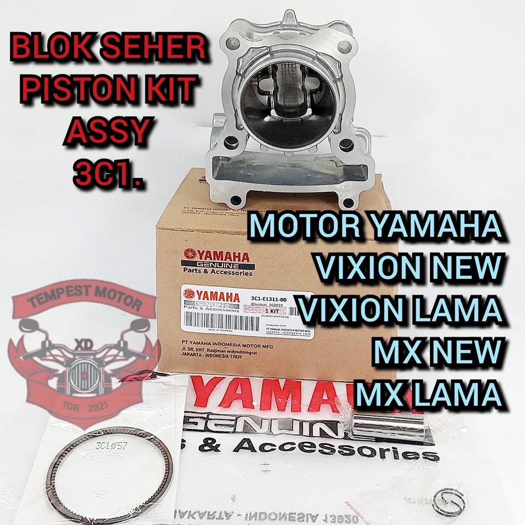 BLOK SEHER VIXION BLOK 3C1 CYLINDER PISTON RING YAMAHA VIXION BLOK PISTON VIXION SILINDER PISTON VIX