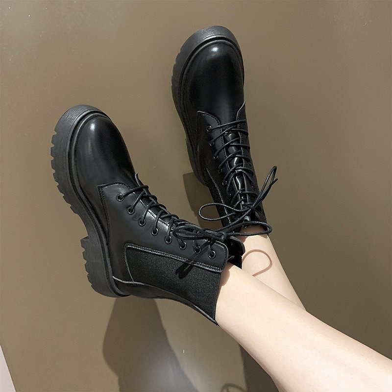 Boots wanita import fashion korea irene sepatu cewek boot autumn winter