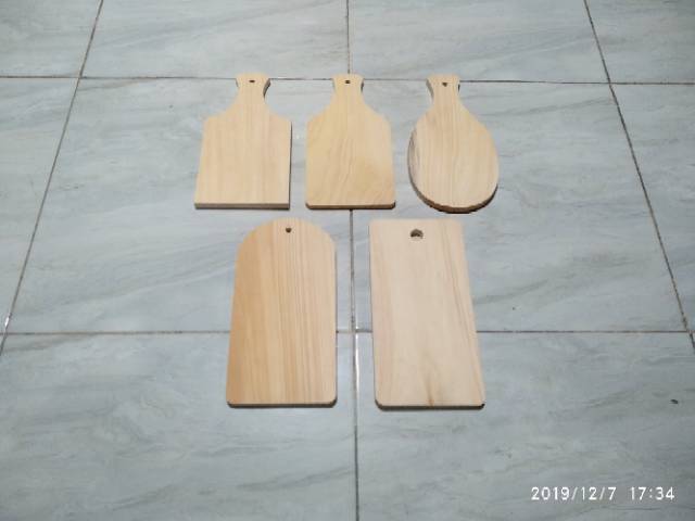 Talenan Kayu Pinus mini 23 x 12 MURAH TEBAL / Wooden Cutting Board