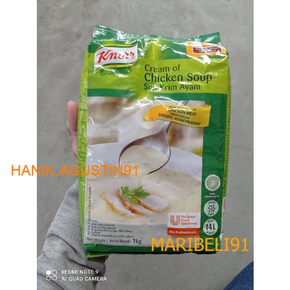 

Knorr Cream of Chicken Soup /Sup Krim Ayam 1 kg /Zupa sup MB91