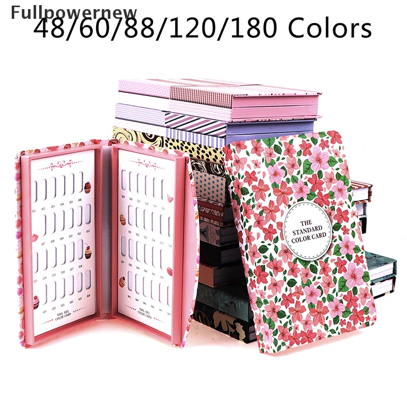 [FULL] False Nail Color Book Display Nail Gel Polish Card Chart Palette Practice Board