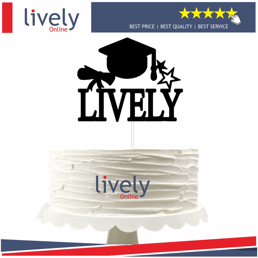 CAKE TOPPER CUTTING HIASAN KUE GRADUATION