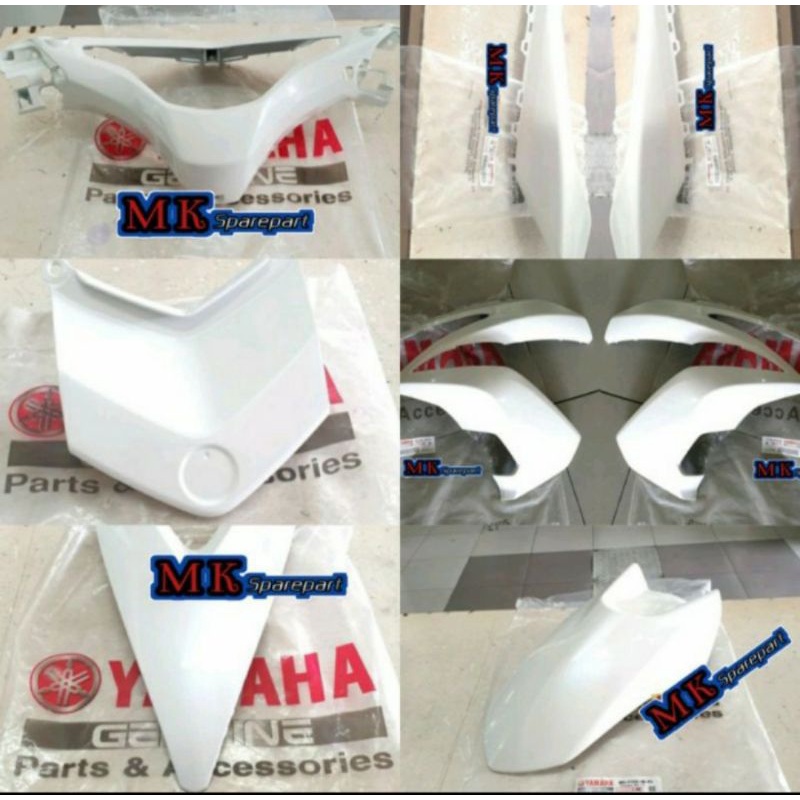 FULL SET BODY HALUS AEROX 155 PUTIH ORIGINAL YAMAHA YGP