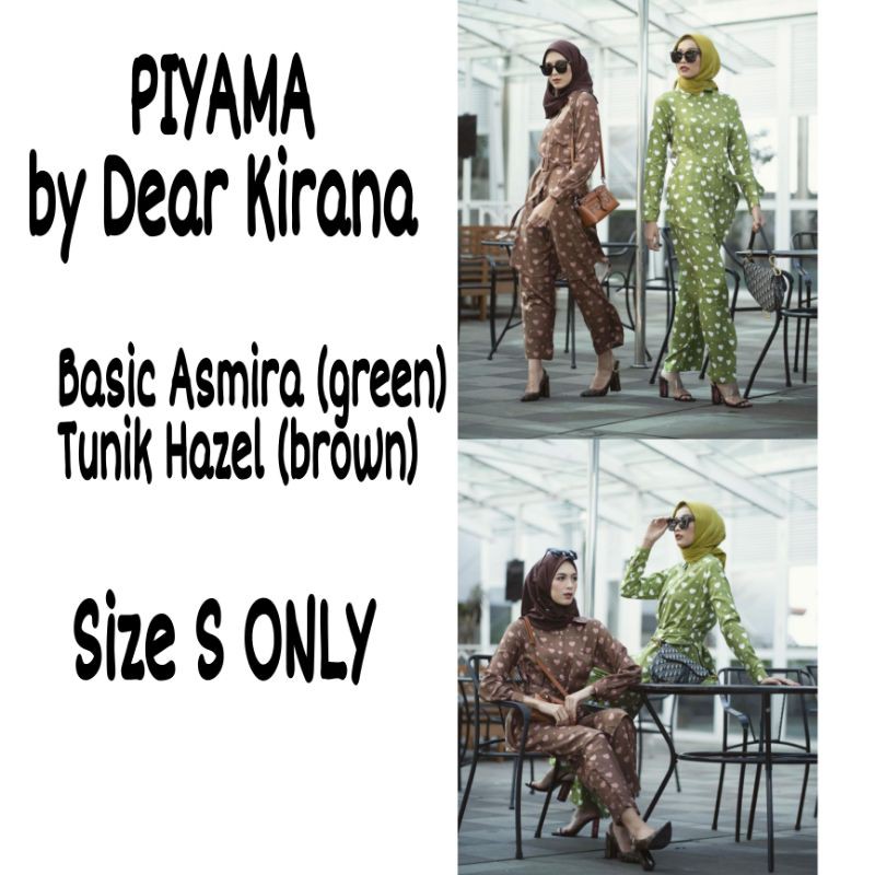 PIYAMA ONE SET Basic ASMIRA Size S ONLY by Dear Kinara