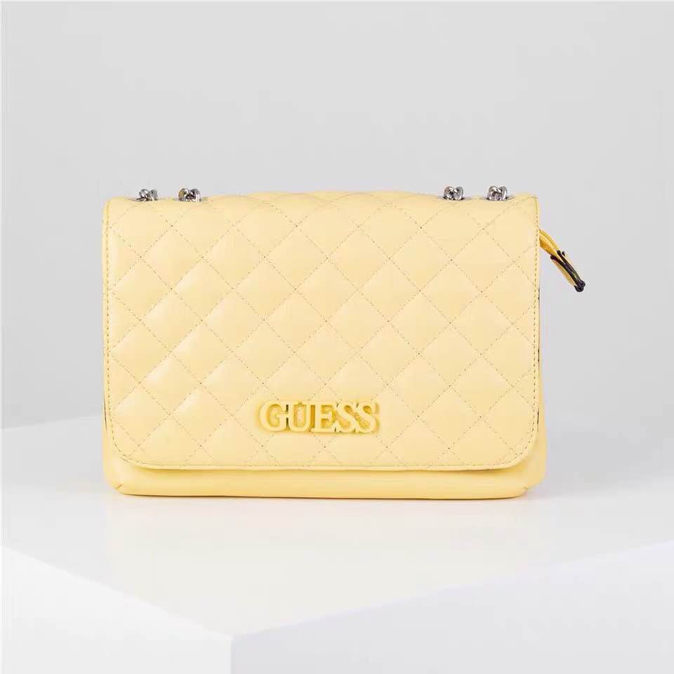 PGBAGS-TAS WANITA GGUESS MIX RANTAI QUILTED TOTEBAG/PREMIUM#345678