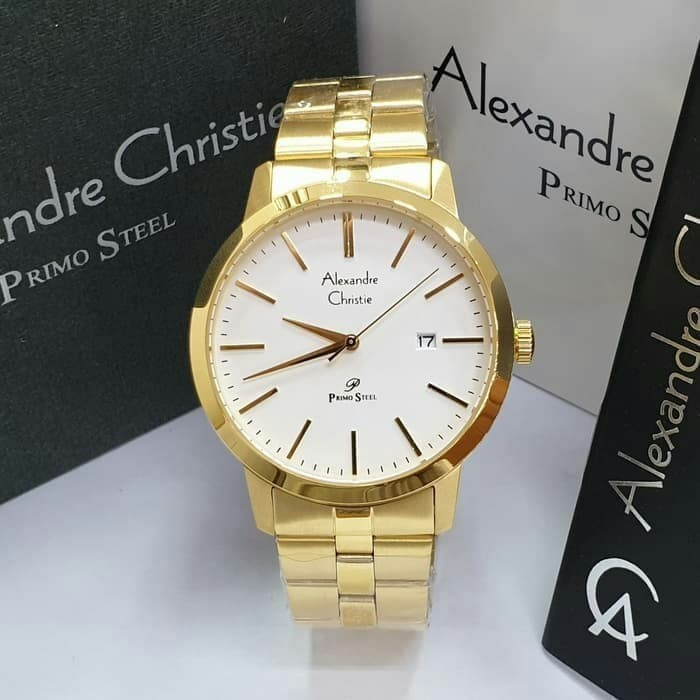 [Free Baterai] JAM TANGAN PRIA ALEXANDRE CHRISTIE AC 1007 RANTAI ORIGINAL GARANSI RESMI 1 TAHUN
