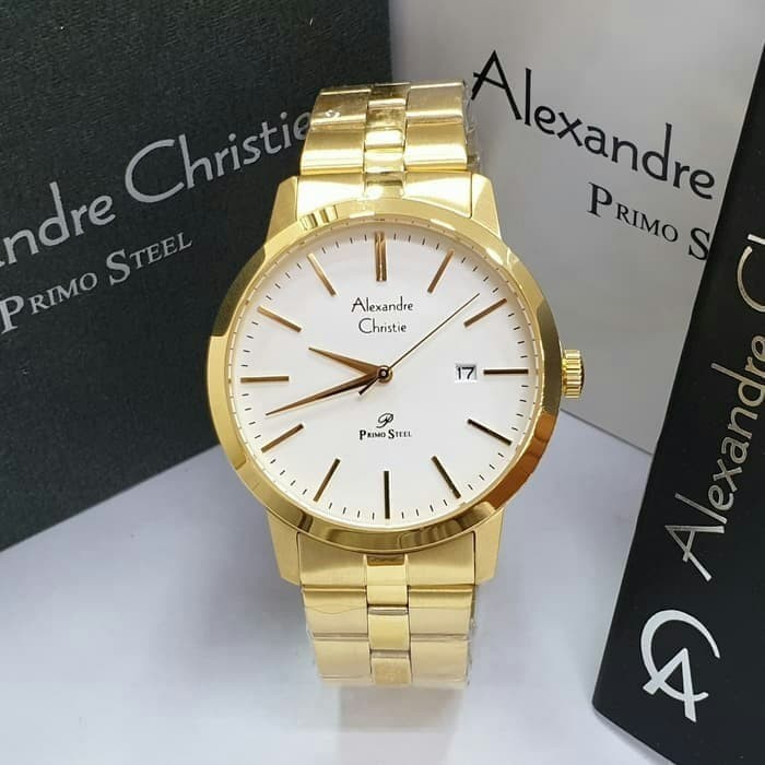 [Free Baterai] JAM TANGAN PRIA ALEXANDRE CHRISTIE AC 1007 RANTAI ORIGINAL GARANSI RESMI 1 TAHUN