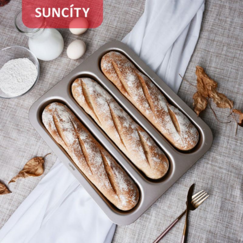 Suncity French Baguette Bake pan / loyang roti / non stick baking pan