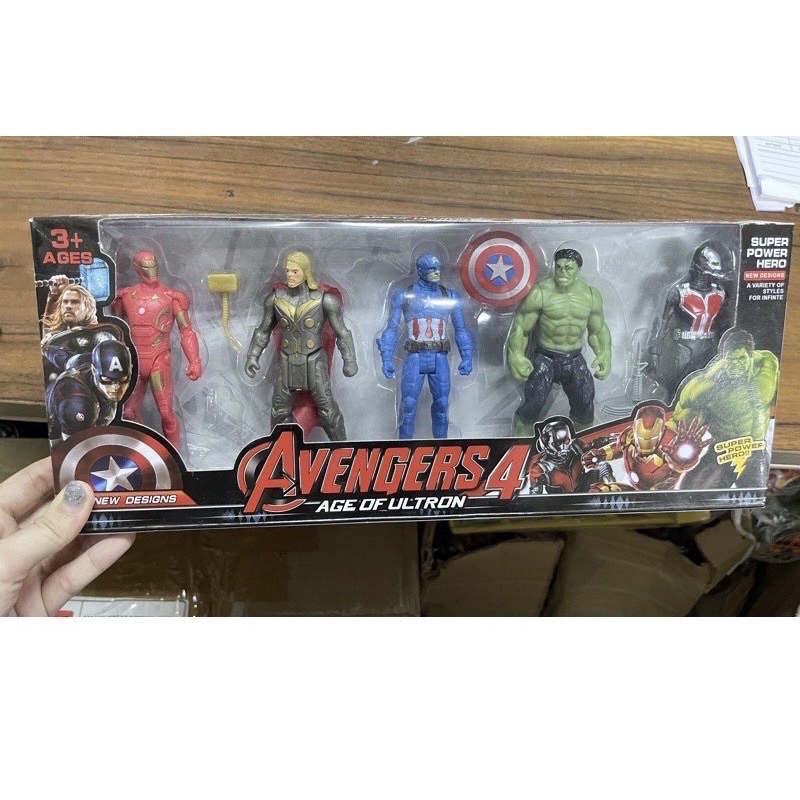 MAINAN ROBOT SUPERHERO AVENGERS ISI 5 PCS  -MAINAN ANAK