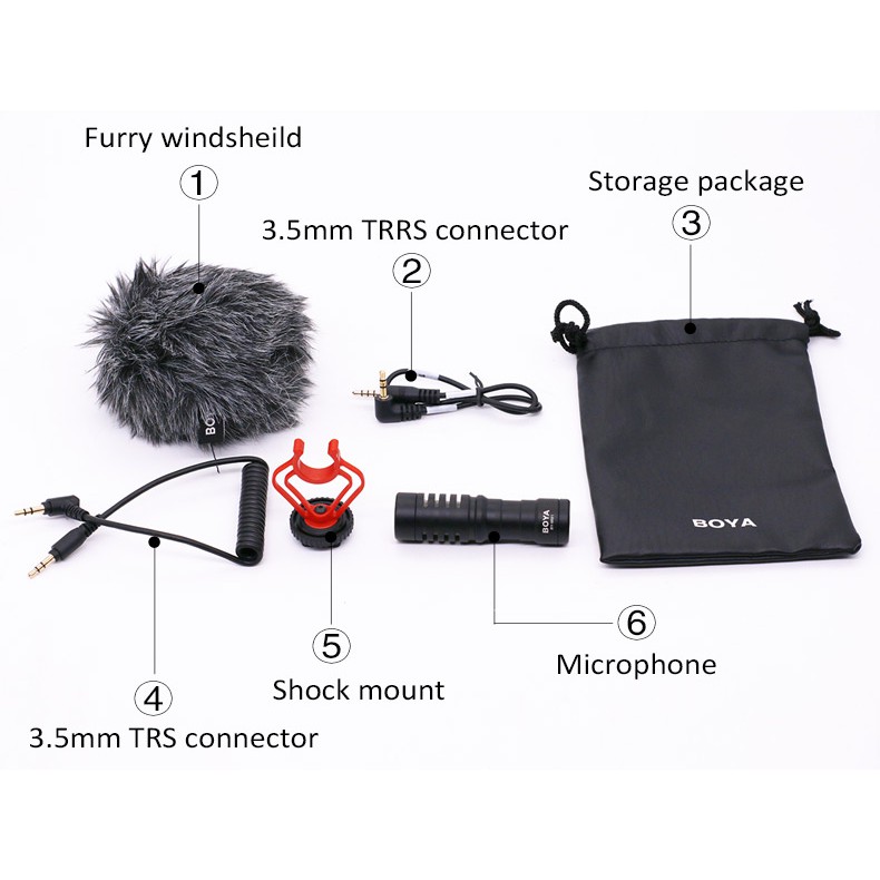 BOYA BY-MM1 Microphone Vlogger MM1 Shotgun Kamera Dslr Hp Mirrorless - 56943