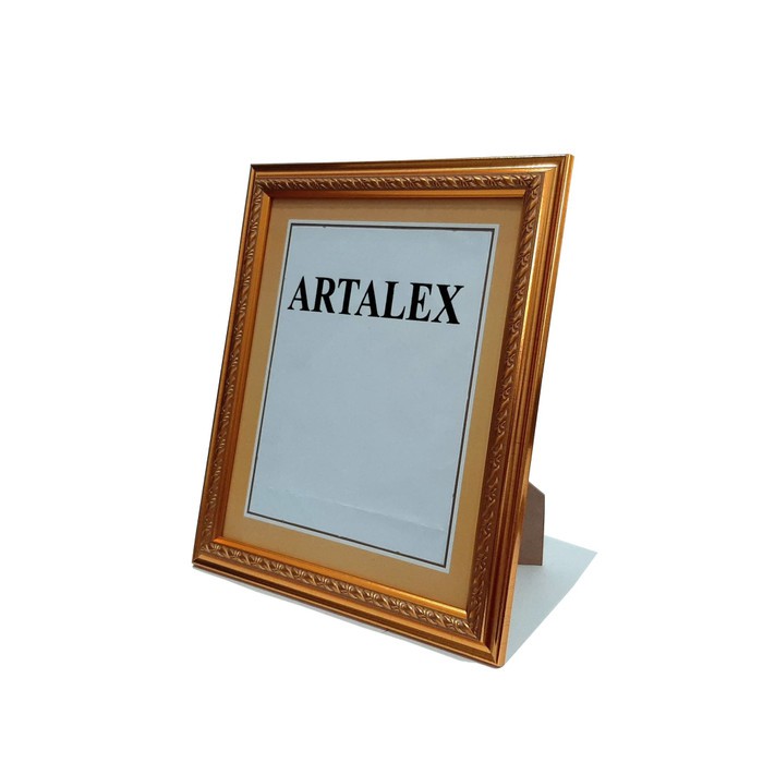 Artalex Bingkai Foto / Frame Photo / Pigura 10R Emas Motif Daun