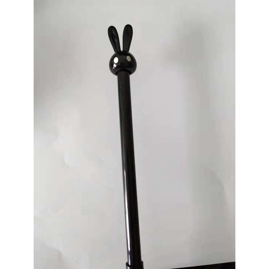 Pulpen Pena Bentuk Kepala Kelinci Bolpen Karakter Bunny Lucu Unik Pena Pulpen Kepala Kelinci Lucu-Hitam