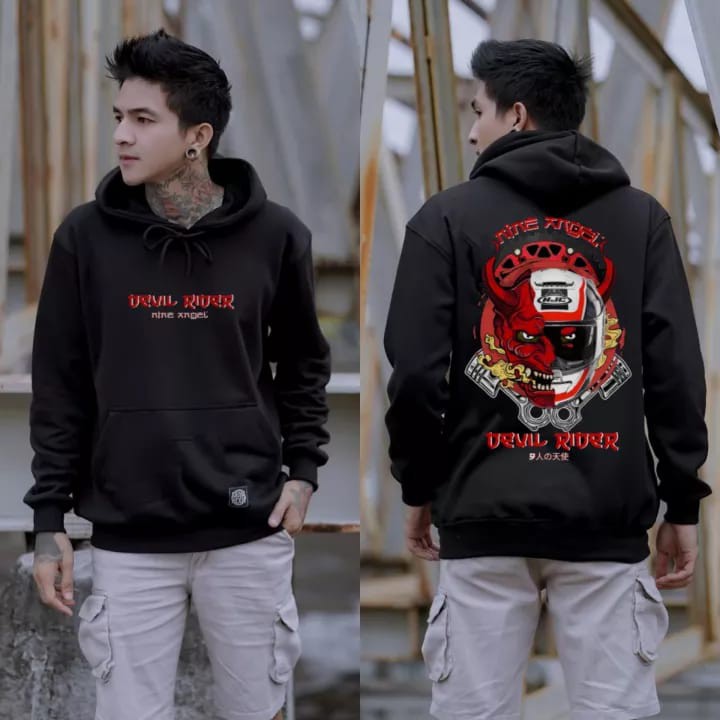 Sweater Hoodie Pria Sunmori Devil Rider 2021