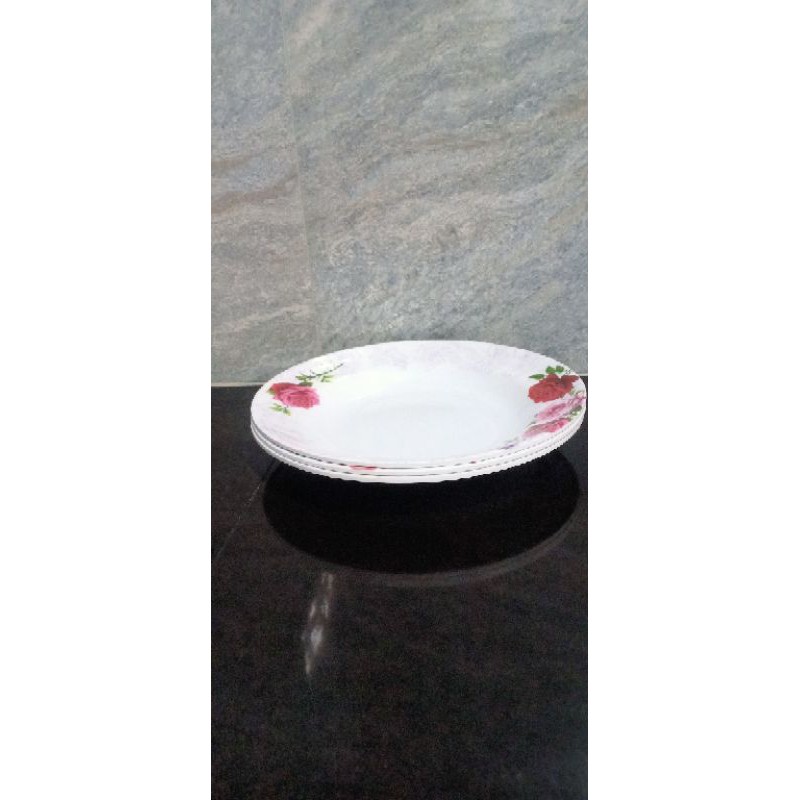 PIRING MELAMINE SINGA SINGI  MOTIF BUNGA STANDAR SNI
