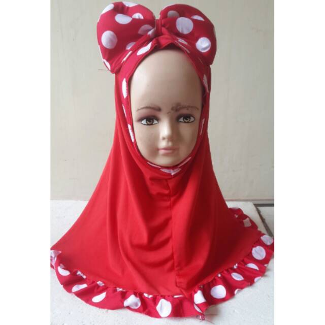 Jilbab anak model mickey