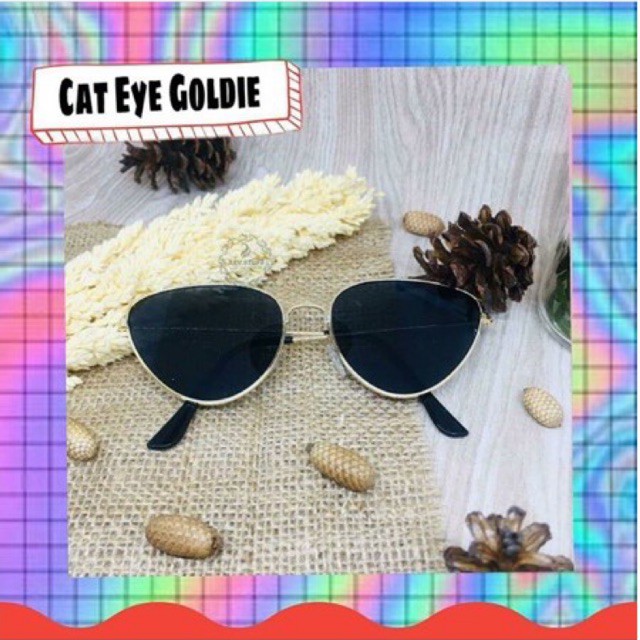 Kacamata Cat Eye Korea / sunglasses model kucing kaca mata hitam murah kekinian viral antiradiasi