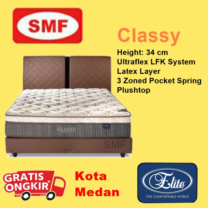 MATRAS / KASUR ELITE CLASSY - ELITE SPRINGBED - MATRAS 180/160