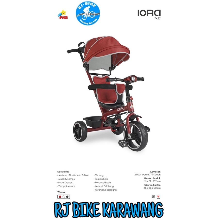 SEPEDA RODA TIGA Tricycle IORA Seri T22