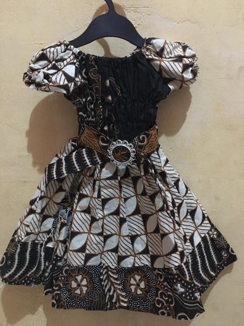 Dress Batik Anak / Daster Batik / Dres Batik Kerut